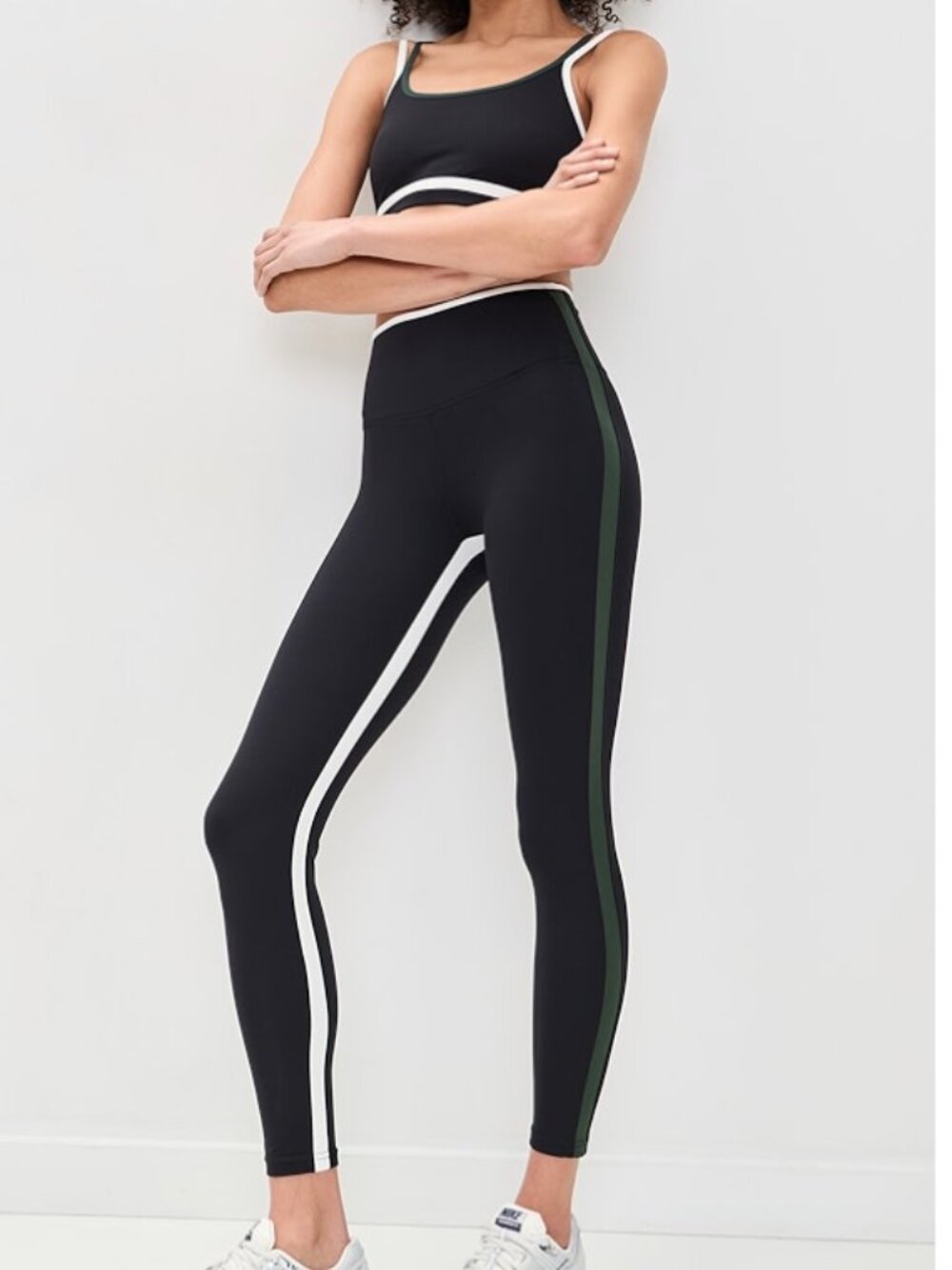 Splits59 Sam Rigor 7/8 Leggings Black Military Green White Small $138